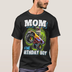 T-shirt Maman du garçon d'anniversaire Dinosaur Monster Tr