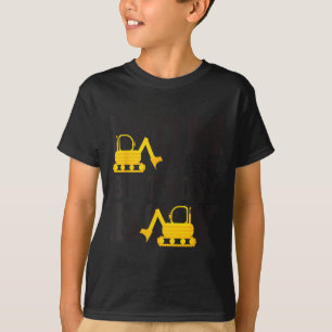 T-shirt Maman du garçon d'anniversaire drôle d'excavatrice