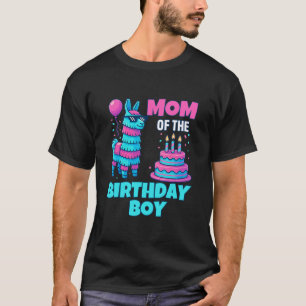 T-shirt Maman du garçon d'anniversaire Lama Pinata Fête Fa