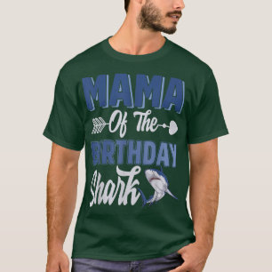 T-shirt Maman Du Garçon D'Anniversaire Requin Océan Corres
