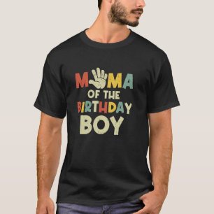 T-shirt Maman Du Garçon D'Anniversaire Salut 5 Ans Anniver