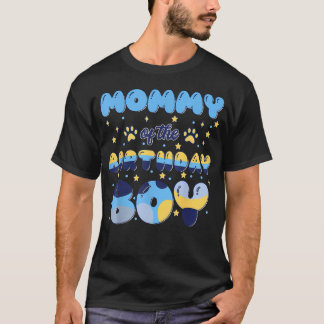 T-shirt Maman du garçon de l'anniversaire Thème Party Chie