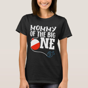 T-shirt Maman du grand garçon de pêche premier anniversair