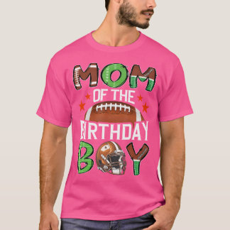 T-shirt Maman Du Jeu De Jeu D'Anniversaire Jour De Footbal