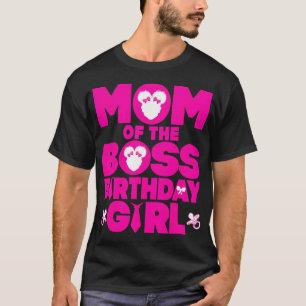 T-shirt Maman Du Patron Anniversaire Fille Bébé Famille