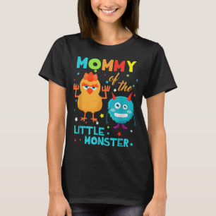 T-shirt Maman Du Petit Monstre Anniversaire Famille Monste