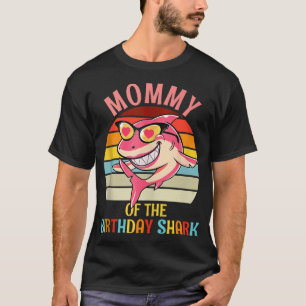 T-shirt Maman du requin Anniversaire Maman jumelle famille