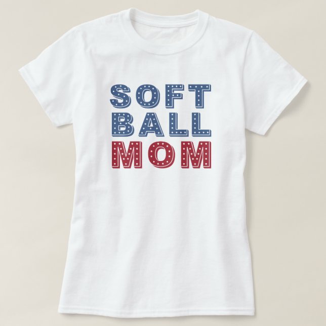 T-shirt Maman du softball | Game Day | Softball Mama (Design devant)
