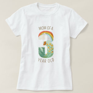 T-shirt Maman d'un amoureux de la nature de trois ans