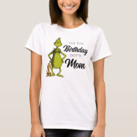 Maman d'un garçon d'anniversaire Grinch tableau no