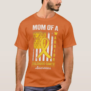 T-shirt Maman d'un guerrier Enfance Sensibilisation au can