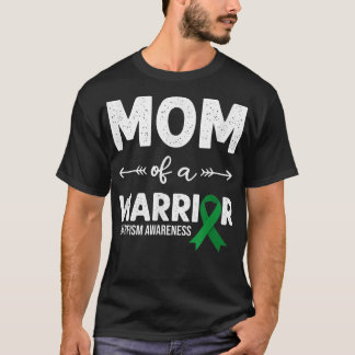 T-shirt Maman D'Un Guerrier, Green Ribbon Dwarfism Sensibi
