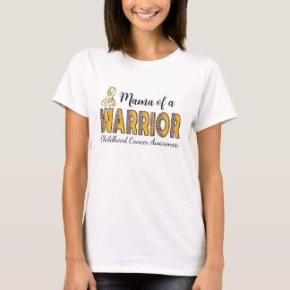 T-shirt Maman D'Un Guerrier Sensibilisation Au Cancer Chez