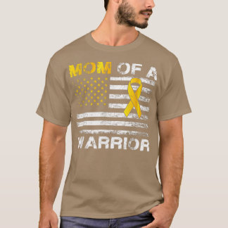 T-shirt Maman D'Un Guerrier Sensibilisation Au Cancer Chez