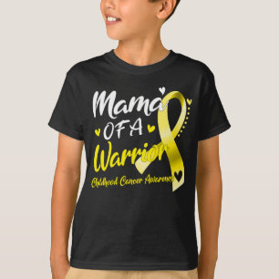 T-shirt Maman d'Un guerrier Sensibilisation au cancer de l