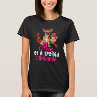 T-shirt Maman D'Une Cravate De Chihuahua Cute Chihuahua Bo