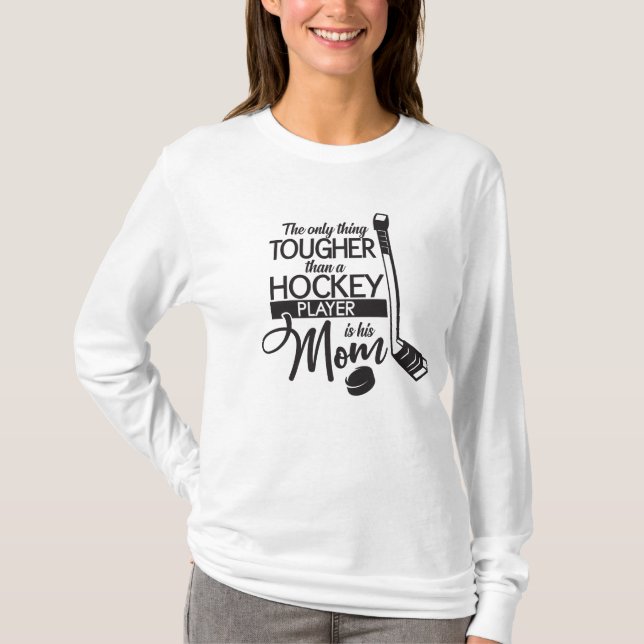 T-shirt Maman dure d'hockey (Devant)