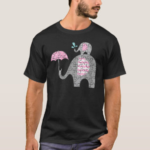 T-shirt Maman éléphant autiste Enfant autiste Sensibilisat