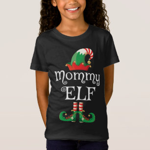 T-Shirt Maman Elf Femmes Matching Family Group Elf Mom
