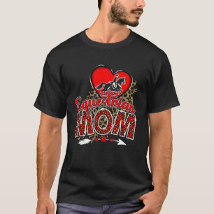 T-shirt Maman équestre Mama Fête des mères Leopard Sport M