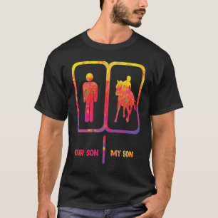 T-shirt Maman équestre votre fils mon fils Cheval Équestre