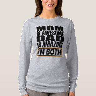 T-SHIRT MAMAN EST BEAUCOUP PAPA EST EXTRAORDINAIRE JE SUIS