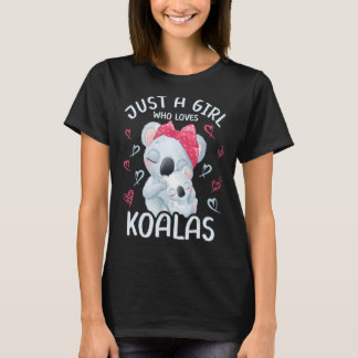 T-shirt Maman Et Bébé Koala Juste Une Fille Qui Aime Les K