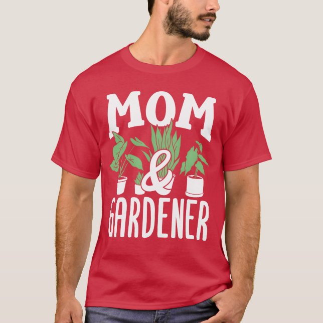 T-shirt Maman Et Jardin Jardin Jardin Jardin Mère famille (Devant)