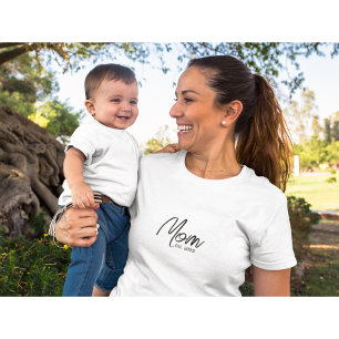 T-shirt maman établi en noir
