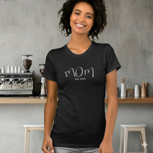T-shirt Maman établie Nouveau Cadeau de maman 