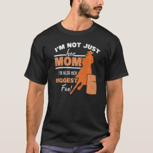 T-shirt Maman fan de course de barils Cheval Mère Rodeo Co