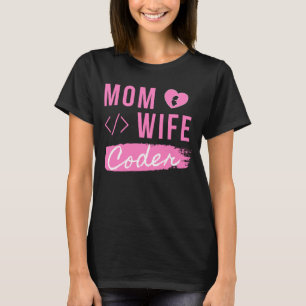 T-SHIRT MAMAN FEMME AU FOYER CODEUSE - MAMAN CODEUSE