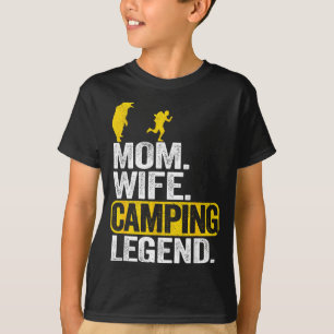 T-shirt Maman femme camping légende camping-car campeur ex