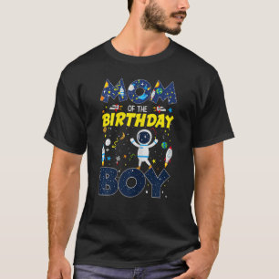 T-shirt Maman Femme De L'Anniversaire Boy Science Space Ma