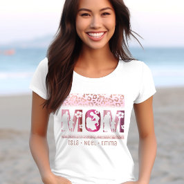 T-shirt Maman Fête des mères Les enfants Noms des enfants 