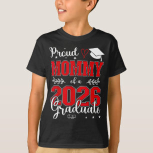 T-shirt Maman fière d'un diplômé de la promotion 2026 pour