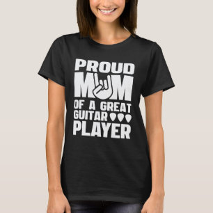 T-shirt Maman fière d'un grand guitariste pour fils fille