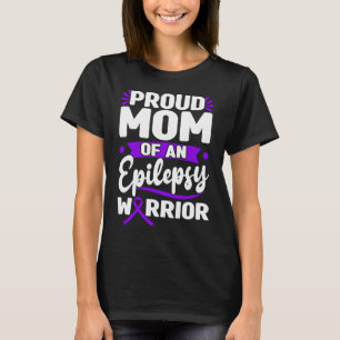 T-shirt Maman fière d'un guerrier contre l'épilepsie Ruban