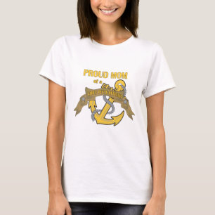 T-shirt Maman fière d'un officier marinier en chef