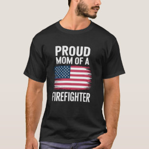 T-shirt Maman fière d'un pompier fier pompier