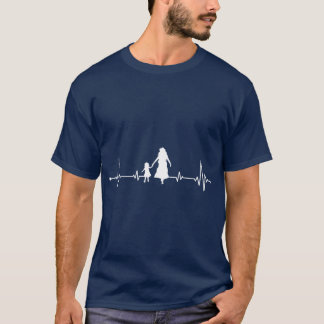 T-shirt Maman Fille Brise de coeur Fête des mères Amis de