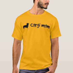 T-shirt Maman fraîche de corgi des textes