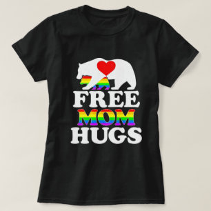 T-shirt Maman Free Mom Hugs d'ours
