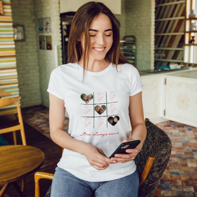 T-shirt Maman gagne toujours une belle journée moderne XOX (Créateur téléchargé)