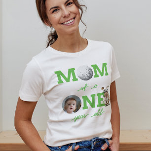 T-shirt Maman Golf Premier anniversaire Photo personnalisé