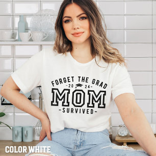 T-shirt Maman Graduation-Oubliez la maman Grad Survived Ch