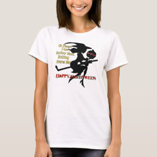 T-shirt Maman Halloween heureux d'hockey