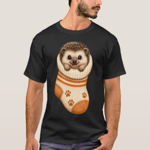 T-shirt Maman Hérisson Mignon Dans Chausson Bébé Confortab