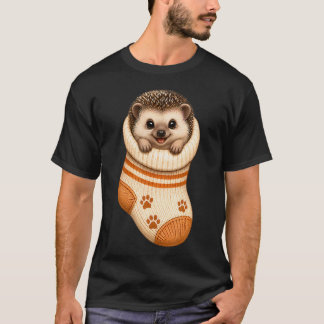 T-shirt Maman Hérisson Mignon Dans Chausson Bébé Confortab