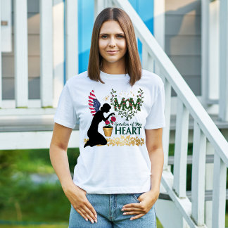 T-shirt Maman - Jardin de mon coeur Floral Angel Design